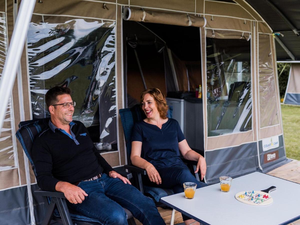 Nice Tent Lodge On A Campsite, Bordering The Forest, Luxembourg At 27 Km Medernach Extérieur photo